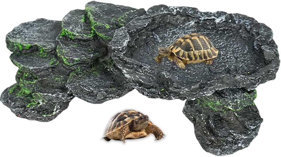 Reptilienhöhle,Aquarium Höhle,Wasserschildkröten Aquarium,Schildkröten Zubehör,Wasserschildkröten Zubehör,Aquarien Deko,Terrarium Accessories,Schildkröten-Sonnenplattform