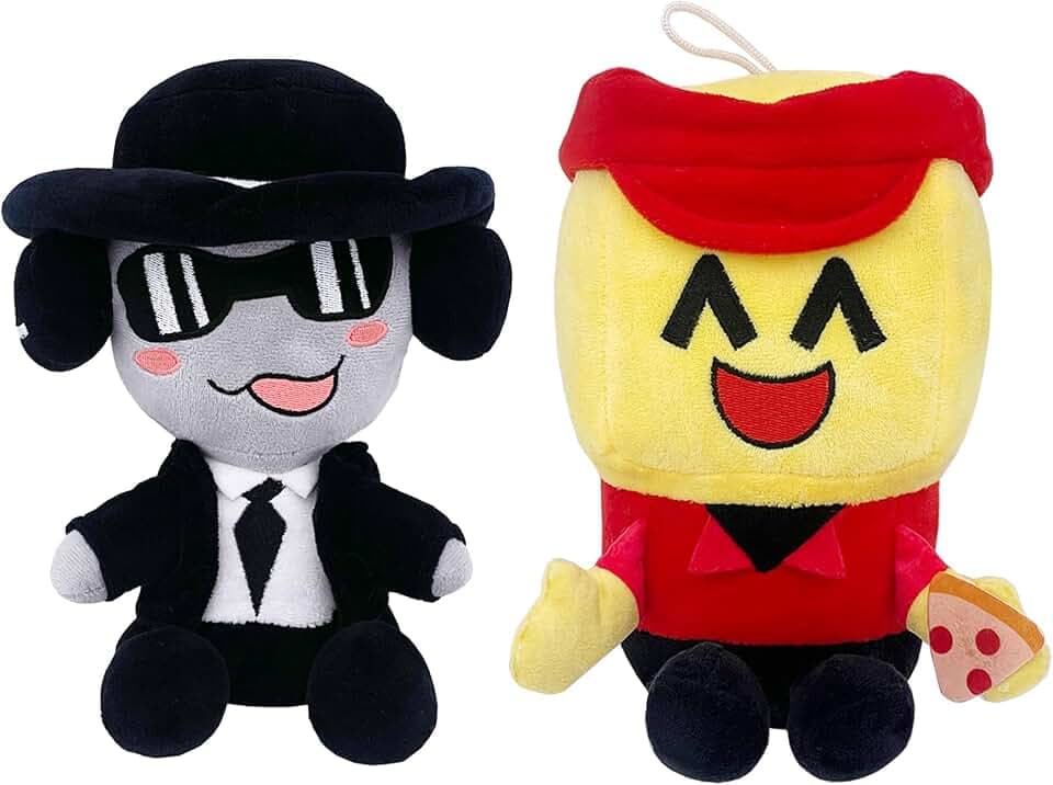 2 Stück Forsaken Chance Plüschtier, 20cm Forsaken Chance & Ellio Plüschfiguren Charakter Figuren Kissen für Kinder, Cartoon Spielzeug Geschenk für Kinder