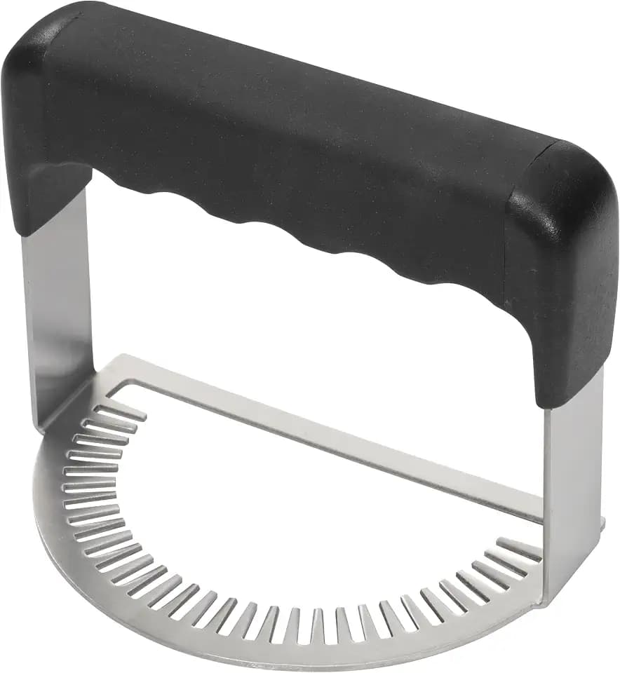 Winco 5" Silver Stainless Steel Empanada Fork/Dumpling Press Crimper