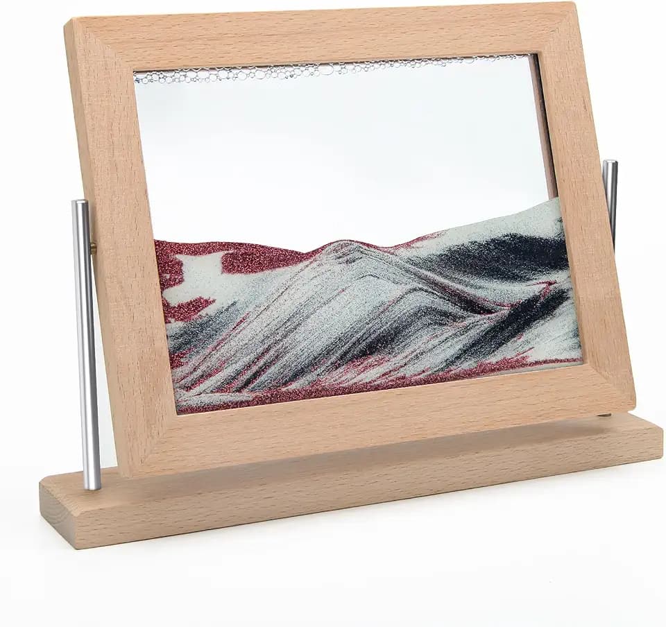 Coitak Moving Sand Art Picture, Wooden Frame Dynamic Sand Picture