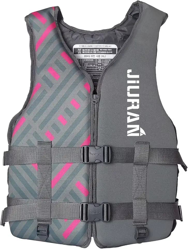 Adult Kayaking Vest with Leg Straps, Quick-Dry Swim Vest Jacket for Boating Fishing Surfing, Neoprene Youth Swim Jacket
