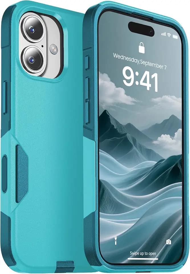 jaroco Magnetic for iPhone 17 Case Heavy Duty Rugged Dual-Layer Teal