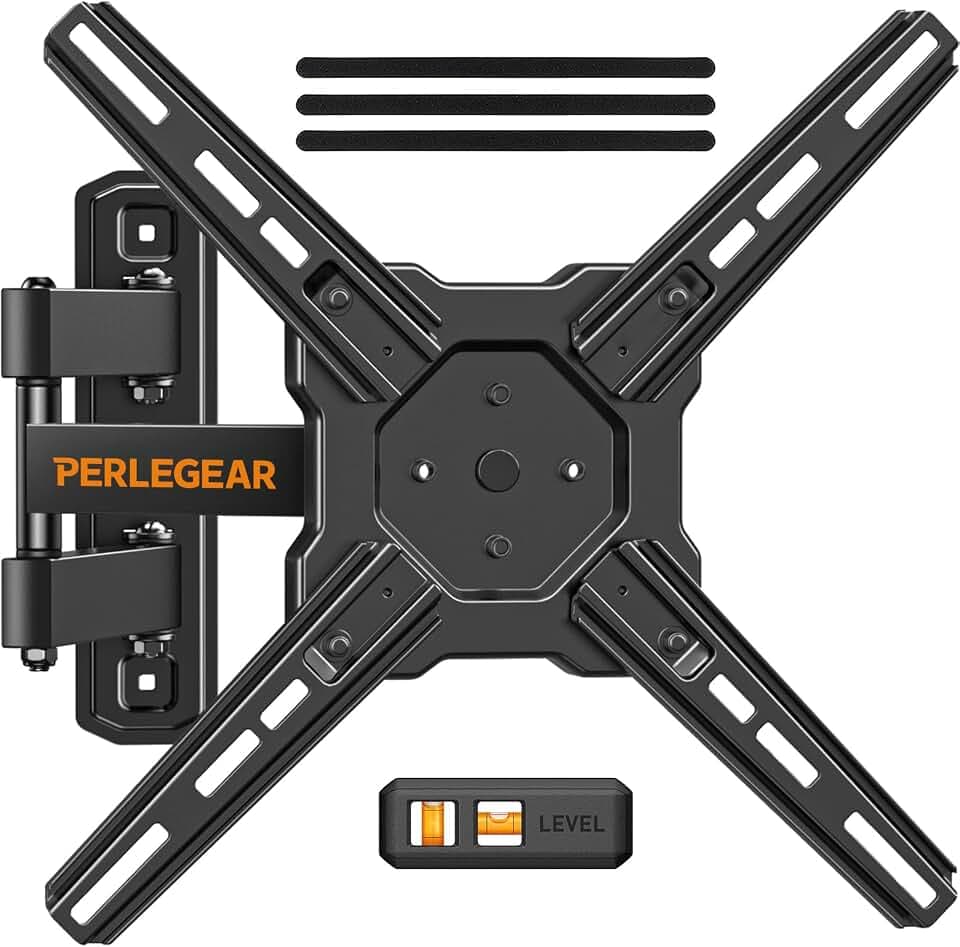 Perlegear Full Motion TV Wall Mount for 26–50 inch TVs up to 55 lbs