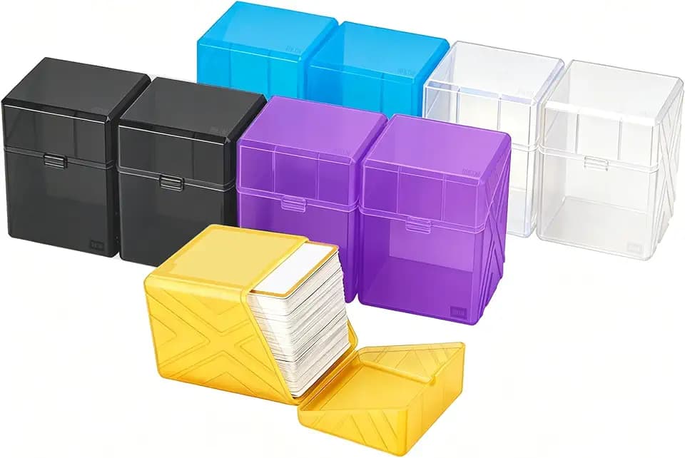 Risou 9er-Set Kartenboxen kompatibel mit MTG, TCG, OCG und weiteren Standard-Kartenspielen. (Karten nicht enthalten) (Mehrere Farben, 9er-Set)