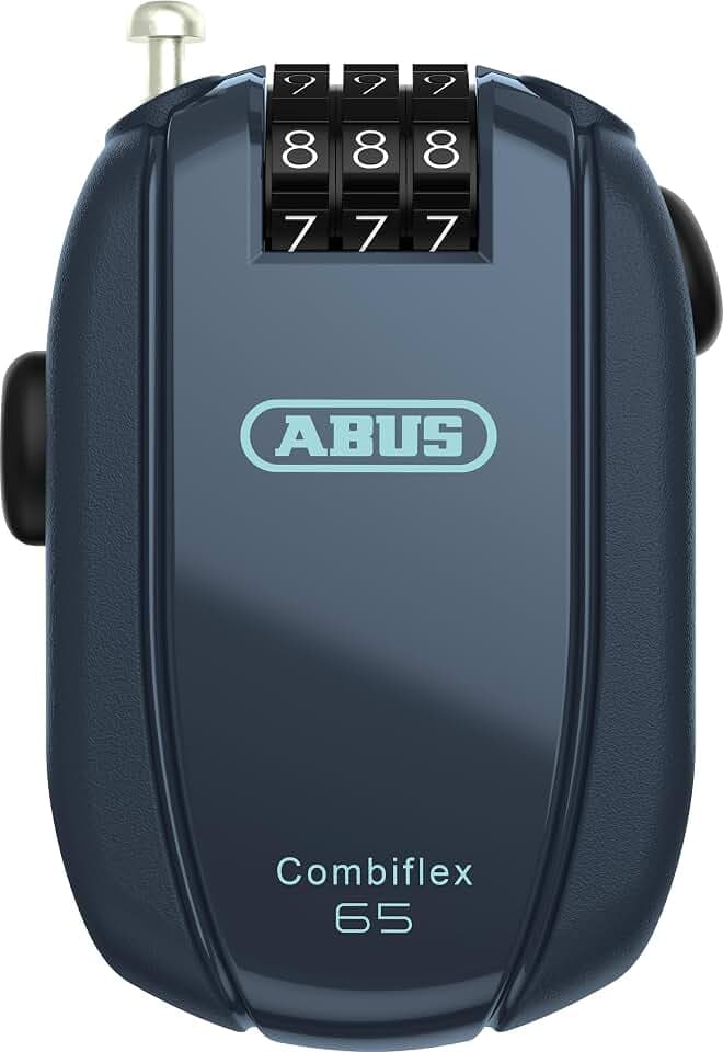 ABUS Kabelschloss Combiflex – Schloss zur Sicherung von Skiern, Helm, Kinderwagen und Gepäck – diverse Längen und Stärken