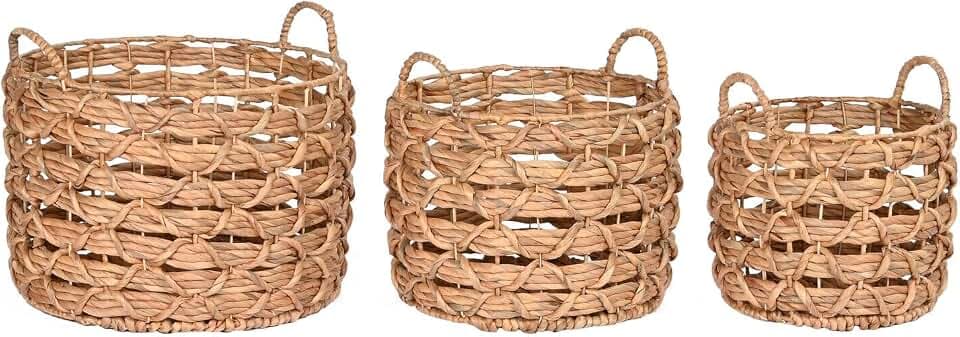 CESTA SET 3 JACINTO DE AGUA 44X44X38 37X27 30X24