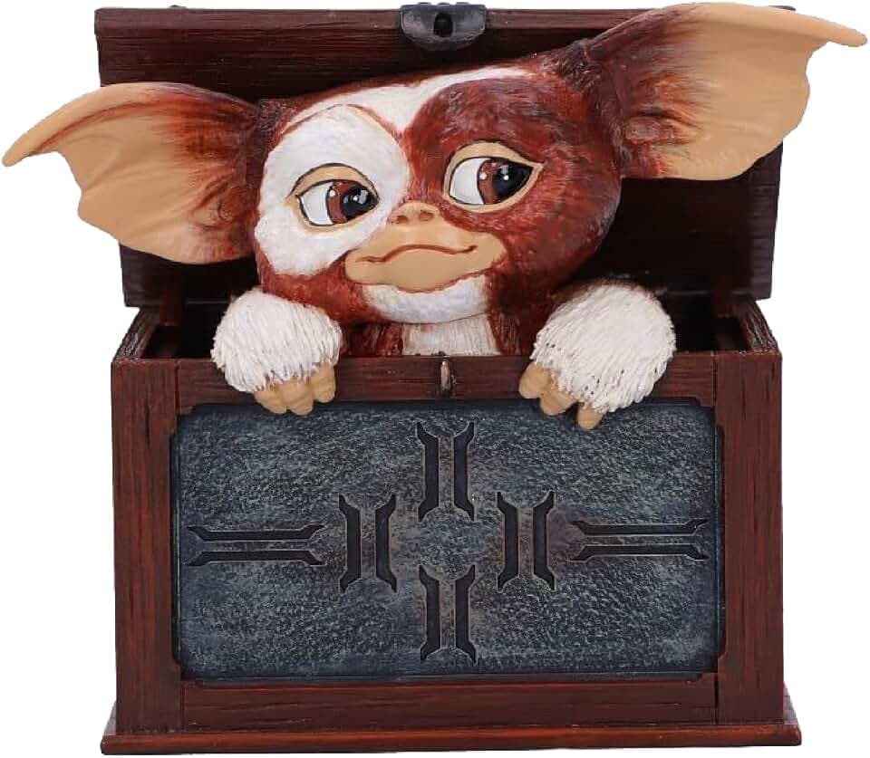 Nemesis Now Gremlins Gizmo You Are Ready Figur aus Kunstharz, 12,5 cm, Braun, offizielles Lizenzprodukt von Gremlins, Gremlims Gizmo in Einer Box, aus feinstem Harz gegossen, fachmännisch handbemalt