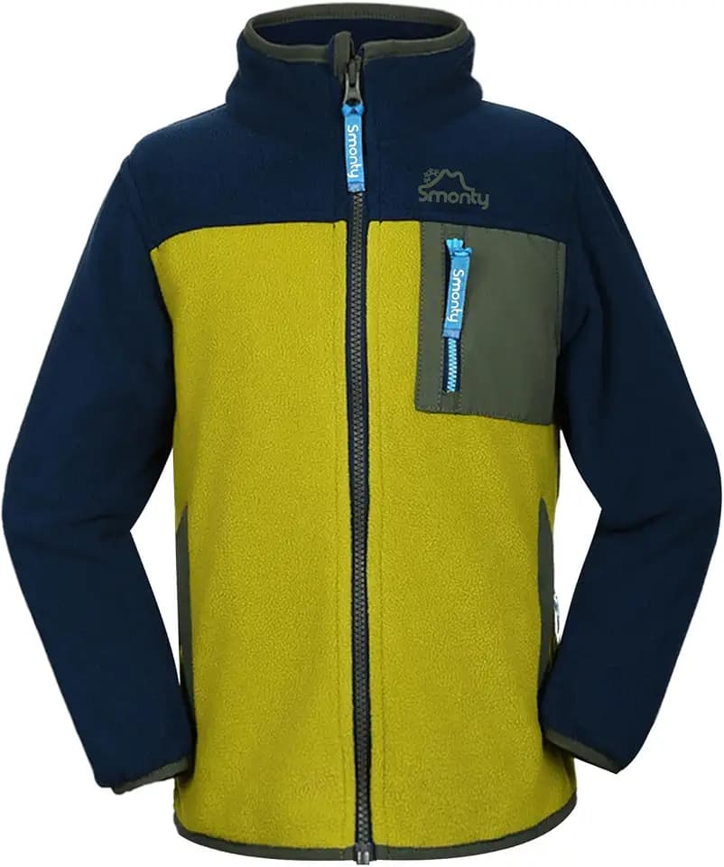 SMONTY Kinder Fleece Jacke, weiche warme Layering-Jacke mit Reißverschluss,leichte Jacke für Jungen und Mädchen.