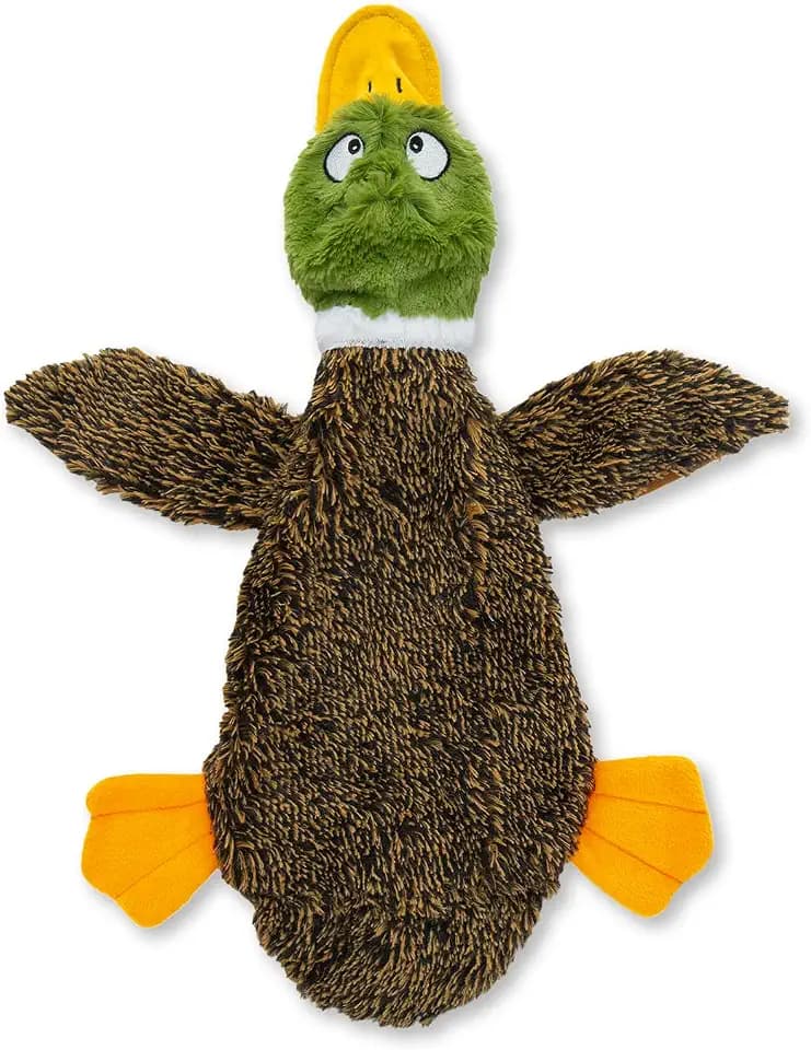 Best Pet Supplies 2-in-1 Fun Skin Stuffless Dog Toy - Wild Duck, Large