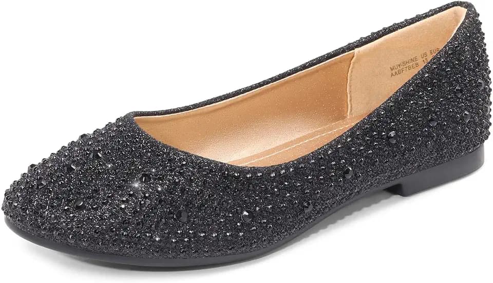 DREAM PAIRS Girls Ballet Flats Dress Shoes