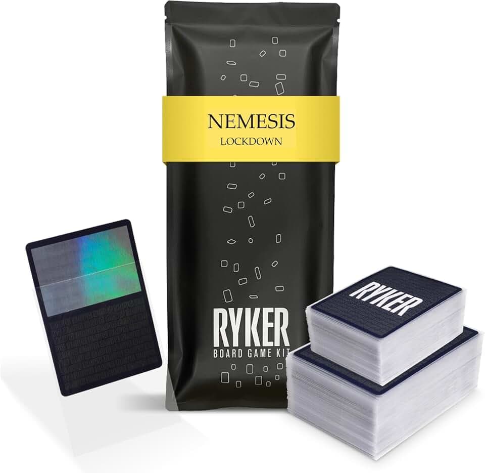Ryker | Compatible with Nemesis: Lockdown Card Sleeve Kit | Board Game Card Sleeves (Clear)