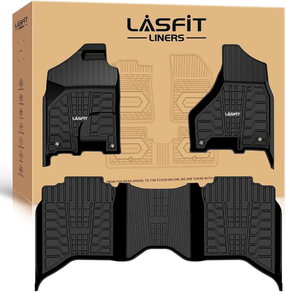 LASFIT Floor Mats for RAM 1500/2500/3500 2013-2018 Crew Cab