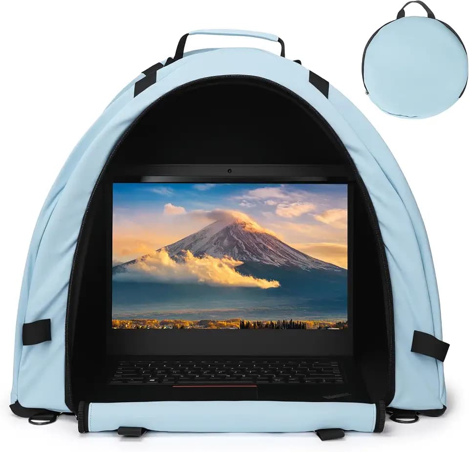 Portable Laptop Sun Shade Foldable Laptop Tent for Working Outside