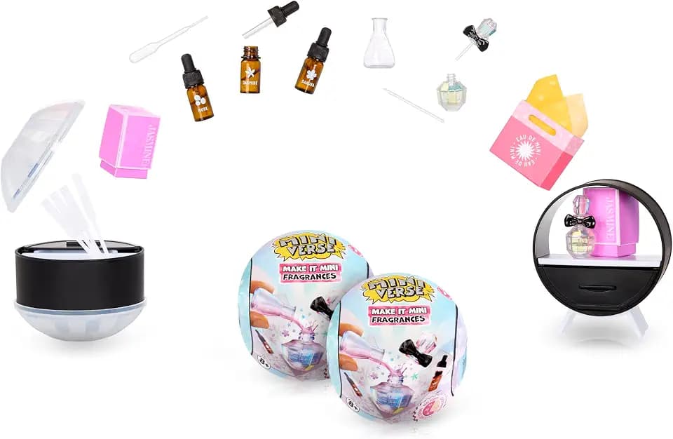 MGA's Miniverse - Make It Mini Fragrances Mini Collectibles (2-Pack) Blind Pack, DIY, Real Cosmetics, Perfume, Amber, Woodsy, Fruity, Floral, Fresh Scents, Non Toxic, Collectors, 8+, NO DUPLICATES