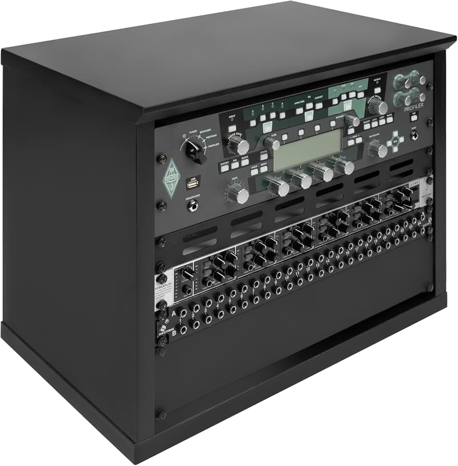Gator Frameworks Elite Furniture Series 8U Desktop Studio Rack, schwarz (GFW-ELITERK-8U-BLK)