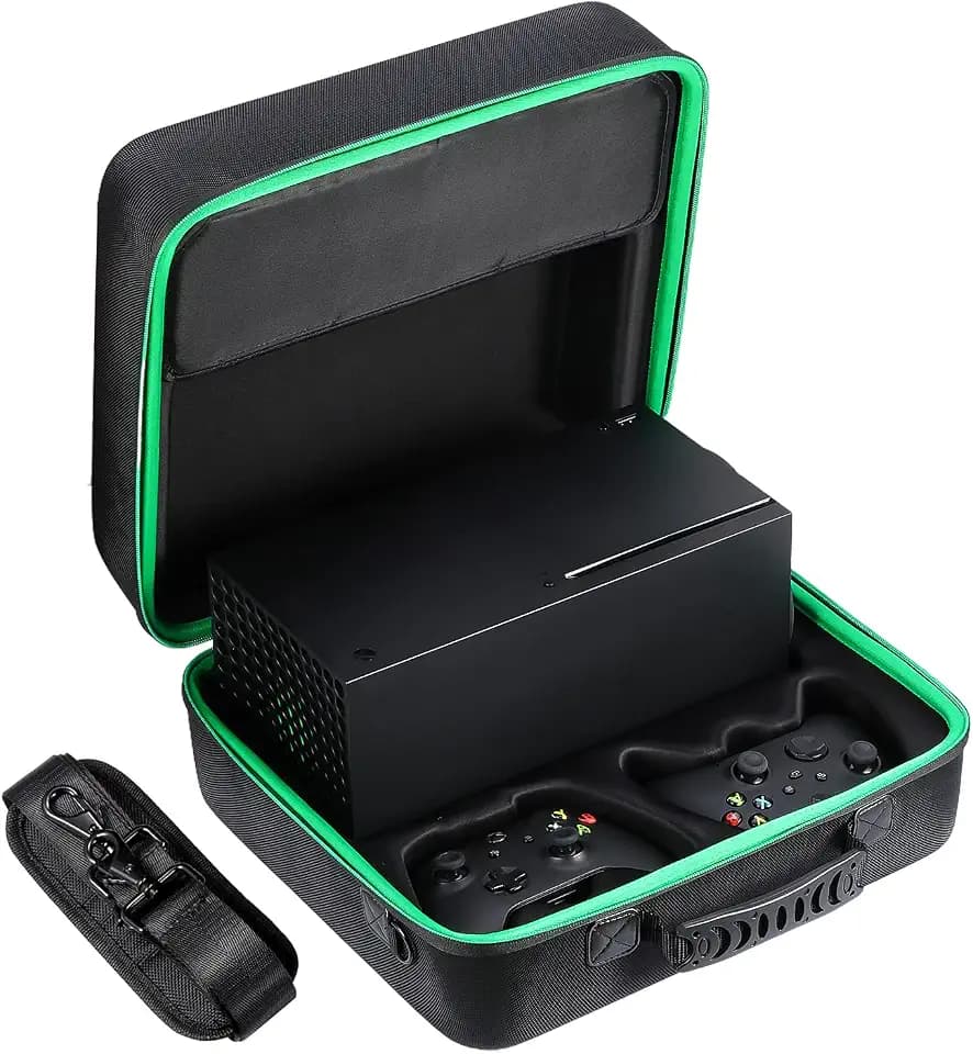 Hard Carrying Case Compatible with Xbox Series X, Controller, Accessories