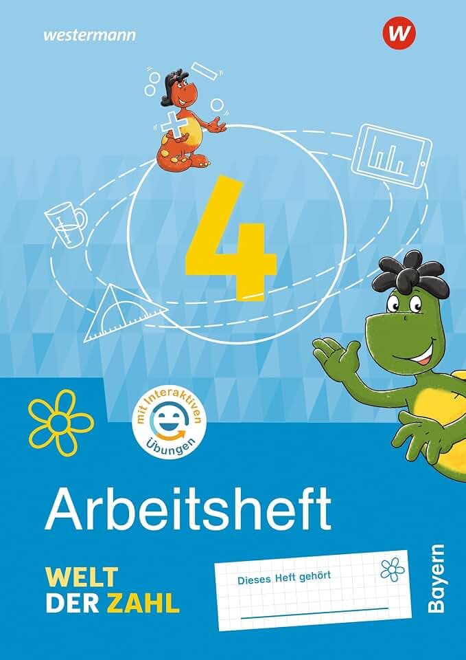 Welt der Zahl - Ausgabe 2022 für Bayern: Arbeitsheft 4 mit Interaktiven Übungen