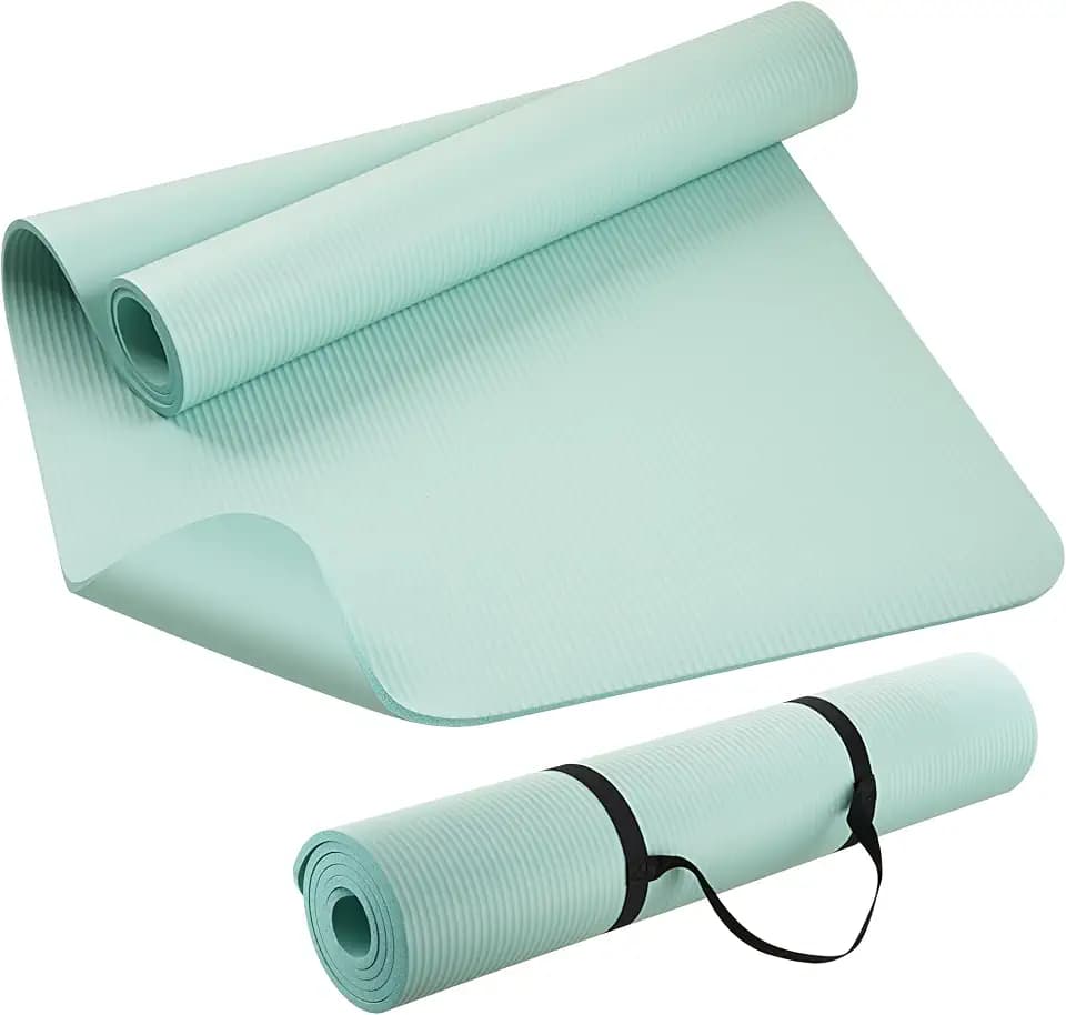 KEEP Extra Thick NBR Yoga Mat for Women & Men, 10mm Thick, 72”x32” Large Exercise Mat with Non-Slip Workout Mat for Yoga, Pilates, Stretching, Meditation – Wide & Cushioned Fitness Mat