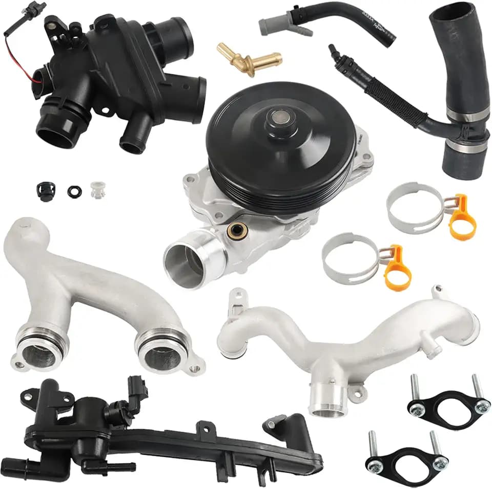 GXYWADY Cooling System Replace Kit LR092992 LR090630 LR117568 Replacement for Jaguar 2010-2020 Replacement for 3.0L 5.0L 2010-2020