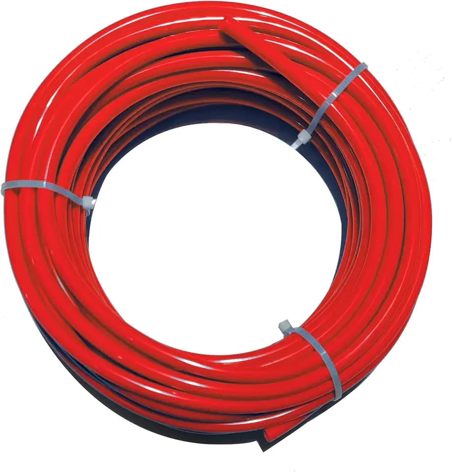 Beduan 10mm x 6.5mm Red Pneumatic Tubing Pipe PU Polyurethane Air Compressor Tubing Hose Pipe Line Fluid Transfer 32.8ft 10 Meter