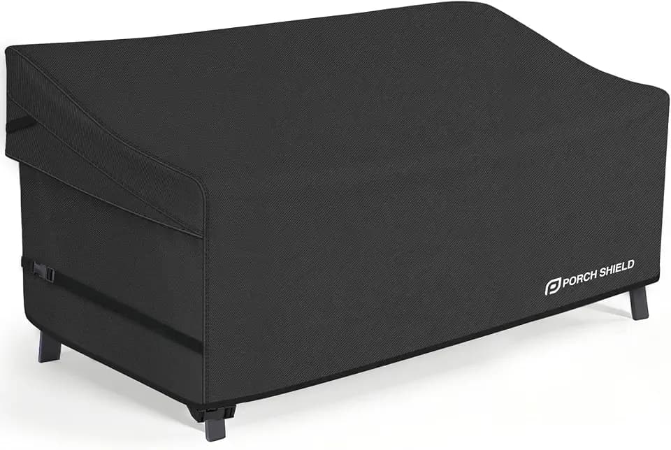 Porch Shield Waterproof Outdoor Sofa Cover 79W x 40D x 35H inch, Black