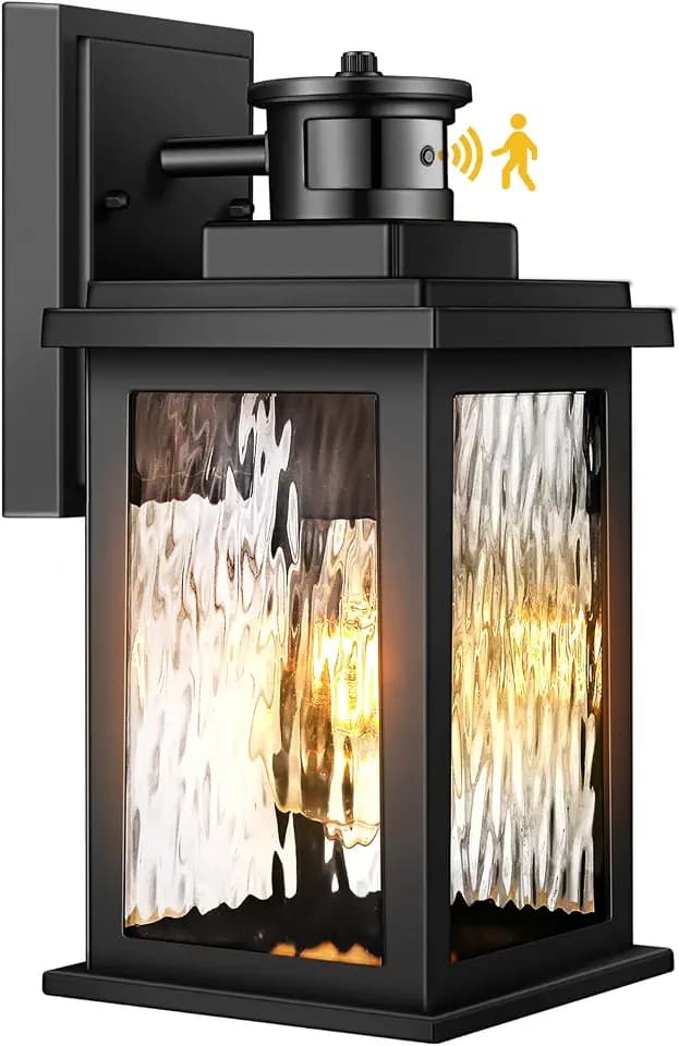 VIANIS Porch Lights Outdoor with Motion Sensor, Outdoor Wall Lights Lantern