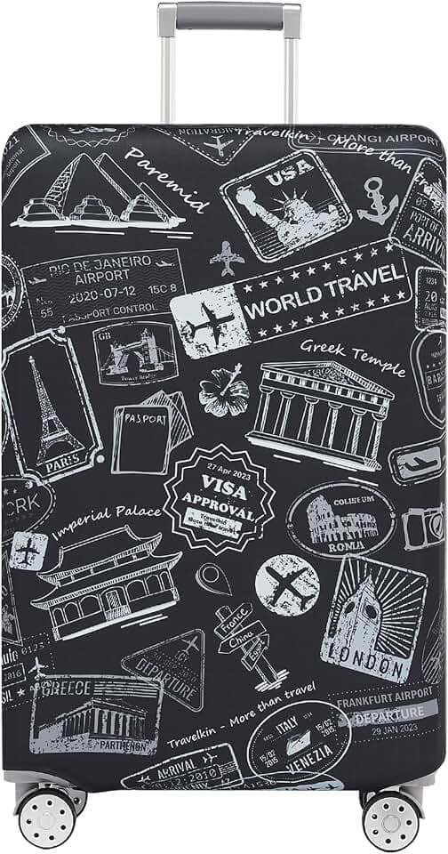 Travelkin Luggage Covers For Suitcase Tsa Approved Suitcase Cover Protector