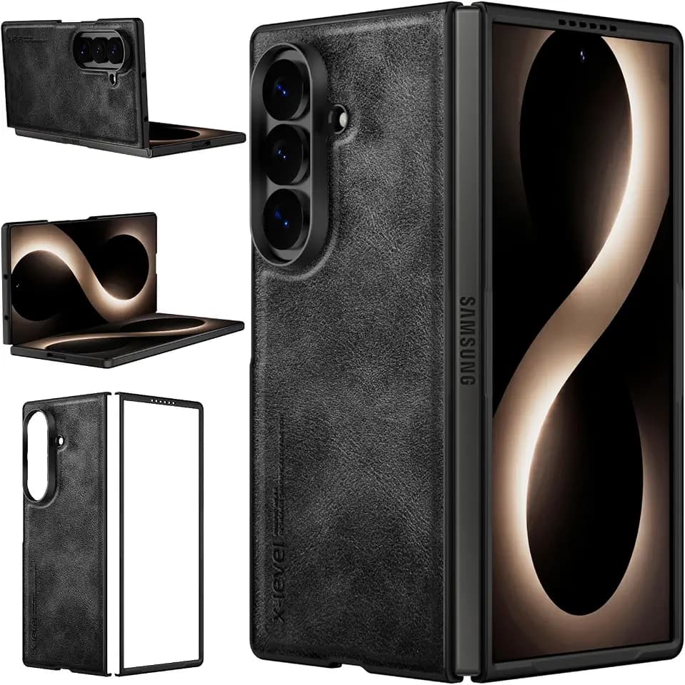 X-level PU Leather Case for Samsung Galaxy Z Fold8 Ultra, Shockproof, Black
