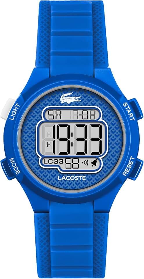 Lacoste LC33 Kinder Digitaluhr mit Silikonarmband - Wasserabweisend und Robust für Kinder und Mädchen