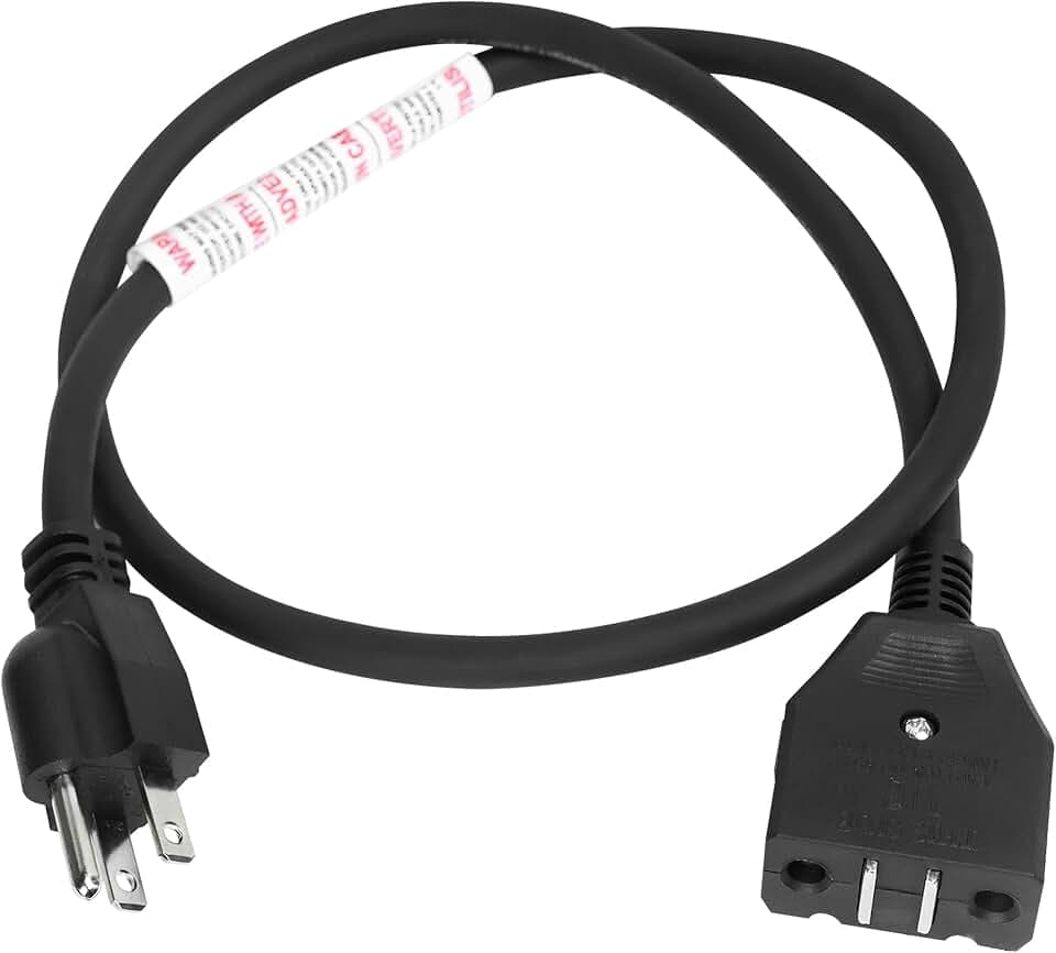 Replacement Breakaway Magnetic Power Cord for Masterbuilt 10L/8L XL Electric Fryer, Safety Magnet Deep Fryer Cord Compatible with Masterbuilt Turkey Fryer Models MB20012420, MB20010326, 125V 15A
