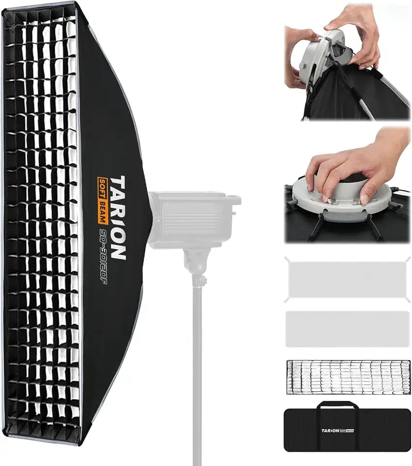 TARION 12"x47" Quick Release Bowens Mount Strip Softbox, Softbeam SQ-30120F