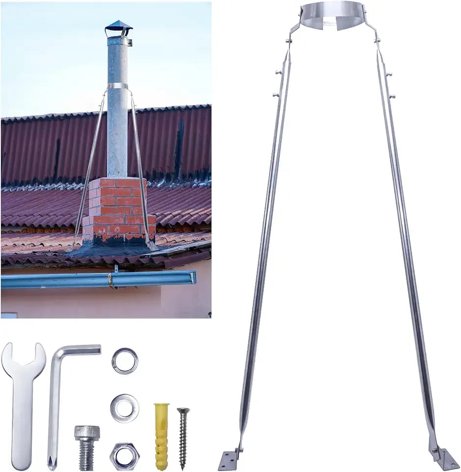 10" Chimney Support Bracket Adjustable 304 Stainless Steel