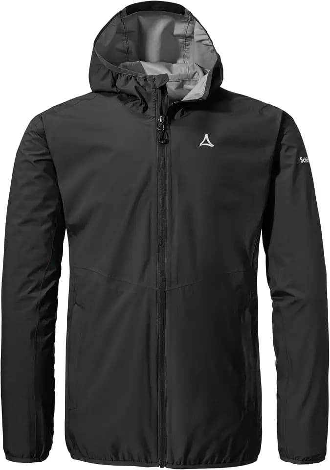 Schöffel Herren 2.5L Jacket Aiplspitz M, leichte Outdoor Jacke, wasserdicht & atmungsaktiv, Regenjacke aus 2,5-Lagen Venturi mit 2-Wege-Stretch und verstellbarer Kapuze
