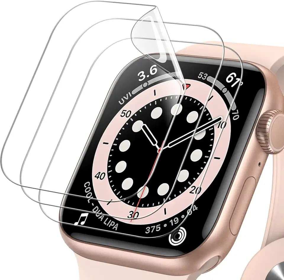 JETech TPU Screen Protector for Apple Watch SE 3/2/1, Series 6/5/4 44mm
