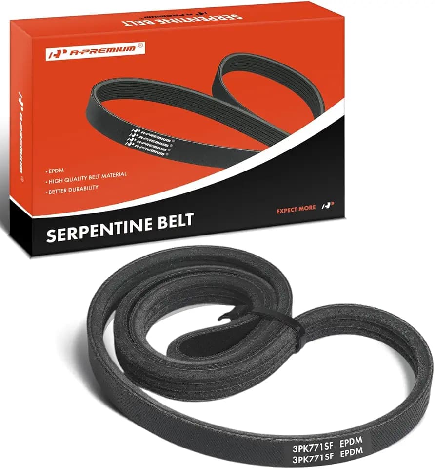 A-Premium Stretch Fit Water Pump Serpentine Belt 3-Rib 30.35 In