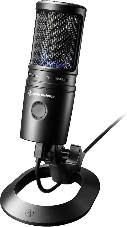 Audio-Technica AT2020USB-X USB-Kondensatormikrofon mit Nierencharakteristik Schwarz