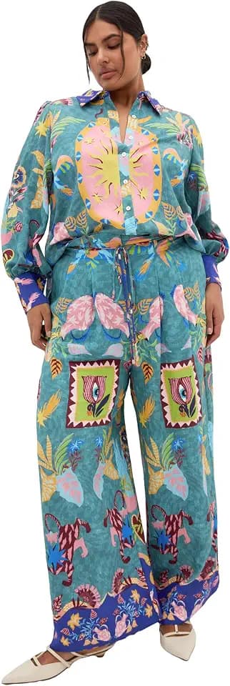 City Chic Women's Plus Size Pants - Mystic Mirror Me