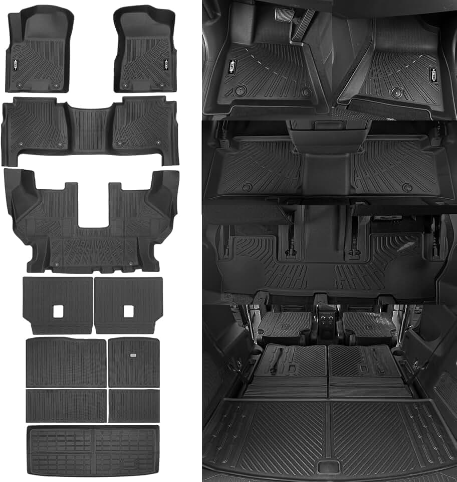 Custom Fit Floor Mats for Nissan Armada 2019-2024 7 Seats/Bucket Seat