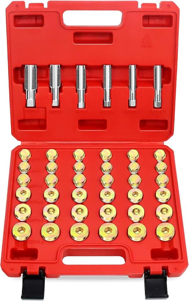 YSTOOL 114PCS Oil Pan Drain Plug Thread Repair Kit