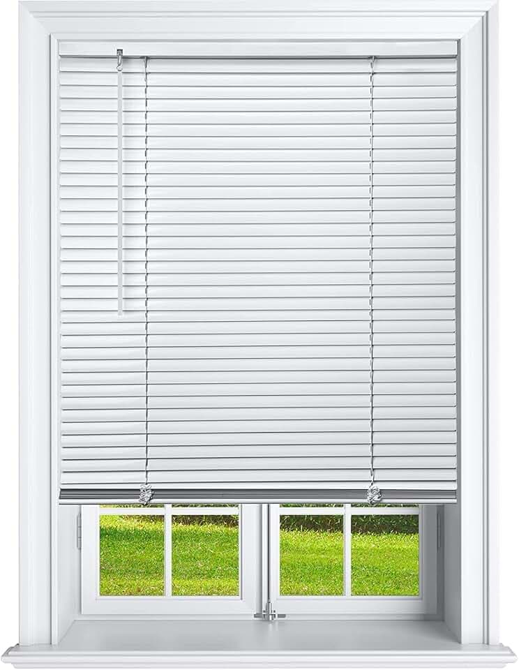 Cordless 1 Inch Window Blinds, Mirrotek Cordless Blinds Light Filtering Mini Blinds 32 x 64