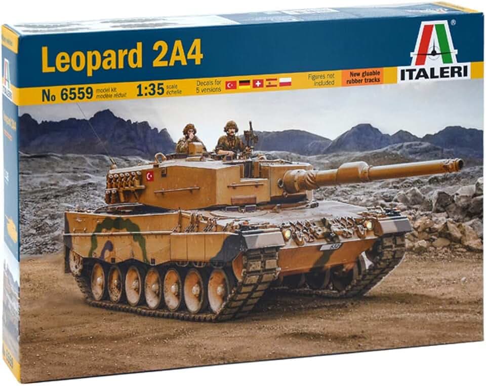 Italeri 510006559" 1:35 Leopard 2A4 Fahrzeug, Beige