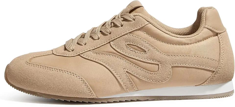 LUCKY STEP Women's Thin Sole Fashion Sneakers Casual