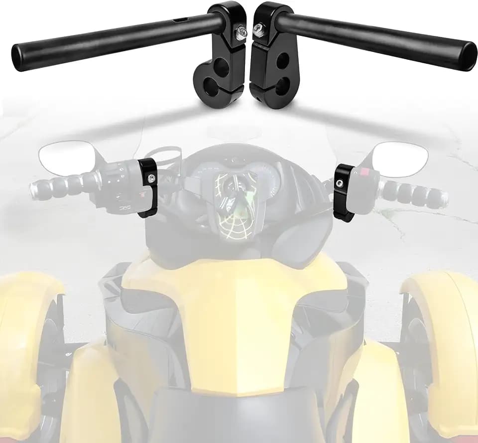 Motofunder Handlebar Riser Compatible with Can Am Spyder RS GS 2008-2012 Accessories, Pullback Split Handlebar Clip (Black)