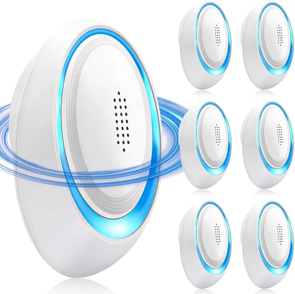 Upgraded Ultrasonic Pest Repeller, Mice Bug Repellent Indoor, 6 Pack