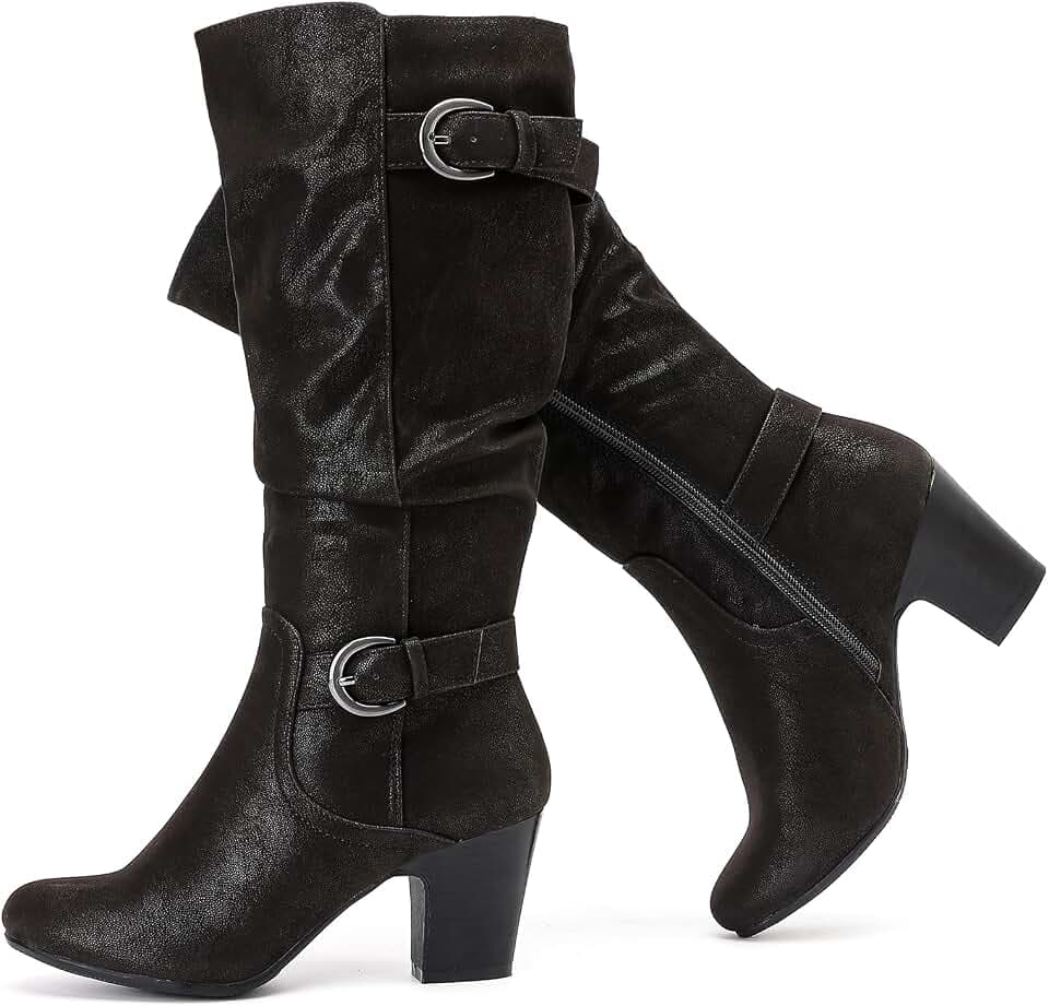 Ruiee Damen 230301Kniehohe Stiefel