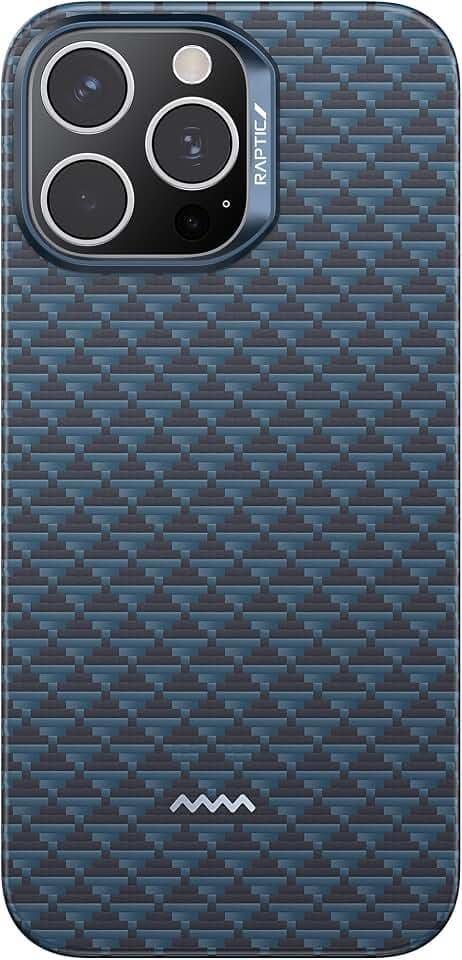 RAPTIC Aramid Fiber for iPhone 16 Pro Case 6.3 Inch, Compatible with MagSafe, Non-Slip & Slim Light Touch Feeling, 1500D Aramid Fiber Woven [Tactile Woven Case-Profound]