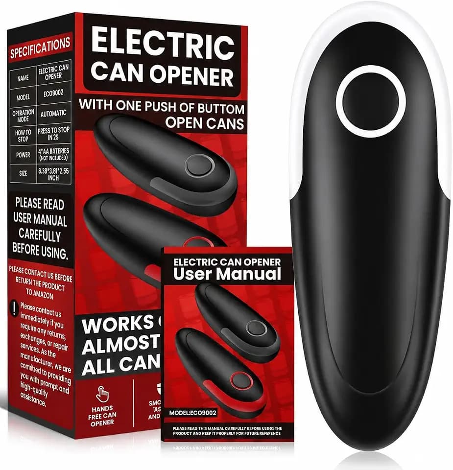 Electric Can Opener Fits All Can Sizes