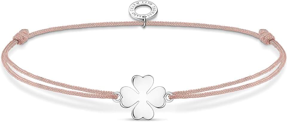 THOMAS SABO Armband Kleeblatt 925 Sterlingsilber, Nylon