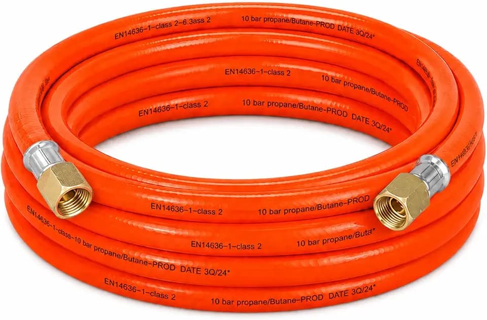 Gasschlauch 5m - G 1/4" LH - Propan Butan Gasschlauch Verlängerung