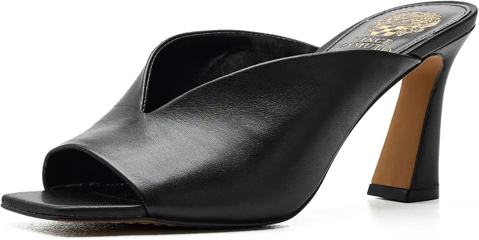 Vince Camuto Galeni Peep Toe High Heel Mules